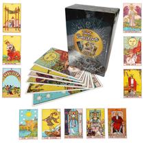 Baralho Tarot Rider Waite 78 cartas Plastificadas Carta Grande Arte Original 1909