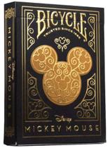 Baralho Temático Bicycle Disney Mickey Mouse Black & Gold Cards Cartas Jogo - 073854095546