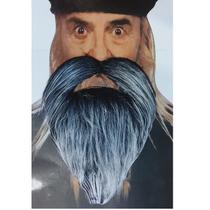 Barba Bigode Grisalha Viking Velho Postiça Falsa Disfarce