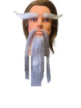 Barba Bigode Sobrancelha Grisalho Falso Mestre Shaoli Kungfu Barba Bigode Sobrancelha Grisalho Falso Mestre Shaoli Kungfu