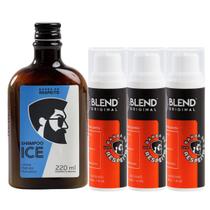 Barba de Respeito Kit com 3 Unidades Blend Original para Crescimento de Barba 30ML Barba de Respeito Kit com 3 Unidades Blend Original para Crescimento de Barba 30ML
