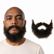 Barba e Bigode Profissional Realista Cabelo Natural Castanho Barba e Bigode Profissional Realista Cabelo Natural Castanho