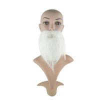 Barba falsa facial longa branca personagem Barba falsa facial longa branca personagem