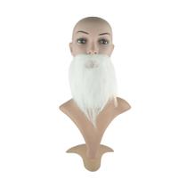 Barba falsa facial longa branca personagem Barba falsa facial longa branca personagem