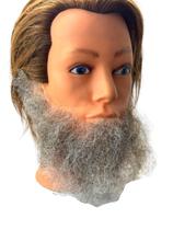 Barba Falsa Postiça Realista Grisalha +cola Fantasia Cosplay