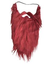 Barba Falsa Ruiva avermelhada de Viking longa de Pelúcia - Lynx Produções artistica ltda