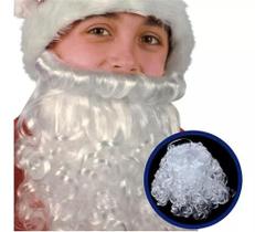 Barba Papai Noel Branca Para Fantasia Natal Papai Noel