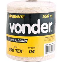 Barbante algodao 4x4 550 metros - Vonder