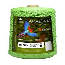 Barbante Amazonia 2kg Fio 6 Crochê Tricô - Textil São João