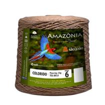 Barbante Amazonia 2kg Fio 6 Crochê Tricô - Textil São João