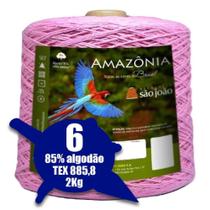 Barbante Amazonia 4/6 2Kg Rosa Claro 07 São João - São João Textil