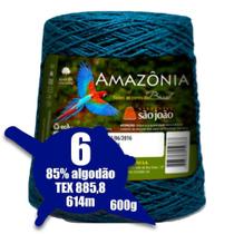 Barbante Amazonia 4/6 600g 614m Azul Petróleo 42 São João - São João Textil