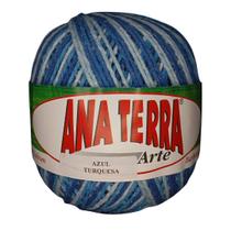 Barbante Ana Terra Arte Turquesa - 200 Gr - Fio 6 - 220m - Multicolor Mesclado