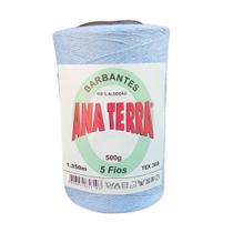 Barbante Ana Terra Azul Celeste - 500 Gr - Fio 5 - 1350m