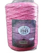 Barbante B&B 1.001kg N.º 8 Fios Rosa Medio Barbante B&B 1.001kg N.º 8 Fios Rosa Medio