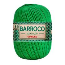 Barbante Barroco Maxcolor 6 (400g) Cor 5767 Verde Bandeira