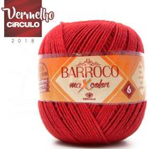 Barbante Barroco MaxColor nº06 200g - 3402 Vermelho Círculo
