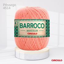 Barbante Barroco MaxColor Pêssego 4514 nº 4 200g