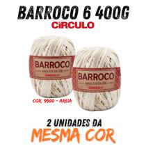 Barbante barroco multicolor circulo n 06 400g kit 02 un