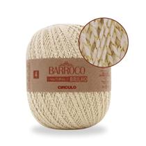 Barbante barroco natural brilho ouro 4 circulo 1150 metros Barbante barroco natural brilho ouro 4 circulo 1150 metros