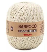 Barbante Barroco Natural Brilho Ouro nº6 700g - Ideal para Crochê Barbante Barroco Natural Brilho Ouro nº6 700g - Ideal para Crochê