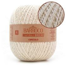 Barbante Barroco Natural Brilho Prata nº04 700g - Círculo