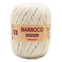 Barbante Barroco Natural Cru Fio N 6 400 gramas 885 TEX Círculo para Crochê, Tricô, Macram - Circulo