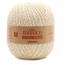 Barbante barroco natural fio 4 brilho ouro 700 gr Barbante barroco natural fio 4 brilho ouro 700 gr