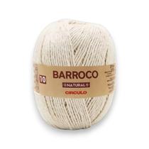 Barbante Barroco Natural Nº10 400g 100% Algodão para Crochê e Artesanato