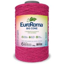 Barbante Big Cone Colorido nº6 com 1,8kg EuroRoma - Cor 550 Pink - Eurofios