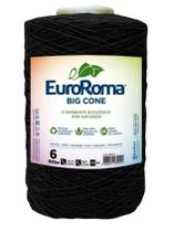 Barbante Big Cone Colorido Nº6 Com 1,8Kg Euroroma - Preto