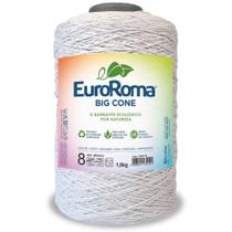 Barbante Big Cone Colorido nº8 c/ 1,8kg EuroRoma - Branco - Eurofios