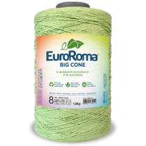 Barbante Big Cone Colorido nº8 c/ 1,8kg EuroRoma - Cor 801 Verde Limão