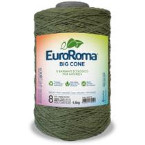 Barbante Big Cone Colorido nº8 com 1,8kg EuroRoma - Cor 805 Verde Militar