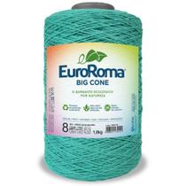 Barbante Big Cone Colorido nº8 com 1,8kg EuroRoma - Cor 810 Verde Água Escuro - Eurofios