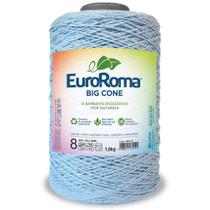 Barbante Big Cone Colorido nº8 com 1,8kg EuroRoma - Cor 900 Azul Bebê