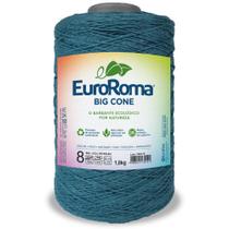 Barbante Big Cone Colorido nº8 com 1,8kg EuroRoma - Cor 902 Azul Petróleo