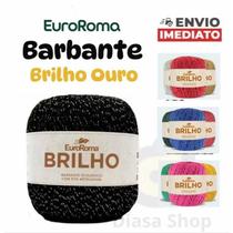 Barbante Brilho EuroRoma Preto 406m para Várias Técnicas