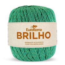 Barbante Brilho Ouro 4/6 406m 400g Verde Bandeira 803 Euroroma