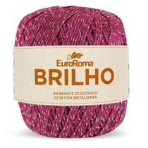 Barbante Brilho Prata 4/6 406m 400g Bordô 1050 Euroroma