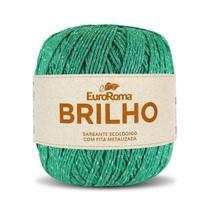 Barbante Brilho Prata 400g N6 4/6 Fios 406m Euroroma