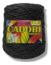 Barbante Cadori 4/6 Cor Preto 701- Rolo 610m