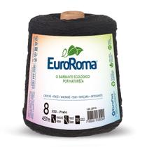 Barbante Color Nº 8 457M 600G Preto 250 Euroroma