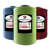 Barbante Colorido/ Cru 2kg Fio 6 Ou 8 Escolha Cor - Croche