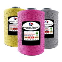 Barbante Colorido/ Cru 2kg Fio 6 Ou 8 Escolha Cor - Croche