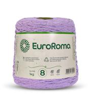 Barbante Colorido Euroroma 1 Kilo Fio Nº8 de 1312 TEX e 762 Metros Crochê e Tricô