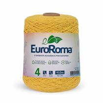 Barbante Colorido Euroroma 4 Fios 600g 915m - Fio Sustentável para Crochê, Tricô, Tapetes e Artesanato