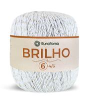 Barbante Colorido Euroroma 6 Brilho Ouro 400g Tricô Crochê