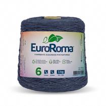 Barbante Colorido Euroroma 6 Fios 1kg 1016m - Fio Sustentável para Crochê, Tricô, Tapetes e Artesanato