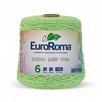 Barbante Colorido Euroroma 6 Fios 1kg 1016m - Fio Sustentável para Crochê, Tricô, Tapetes e Artesanato